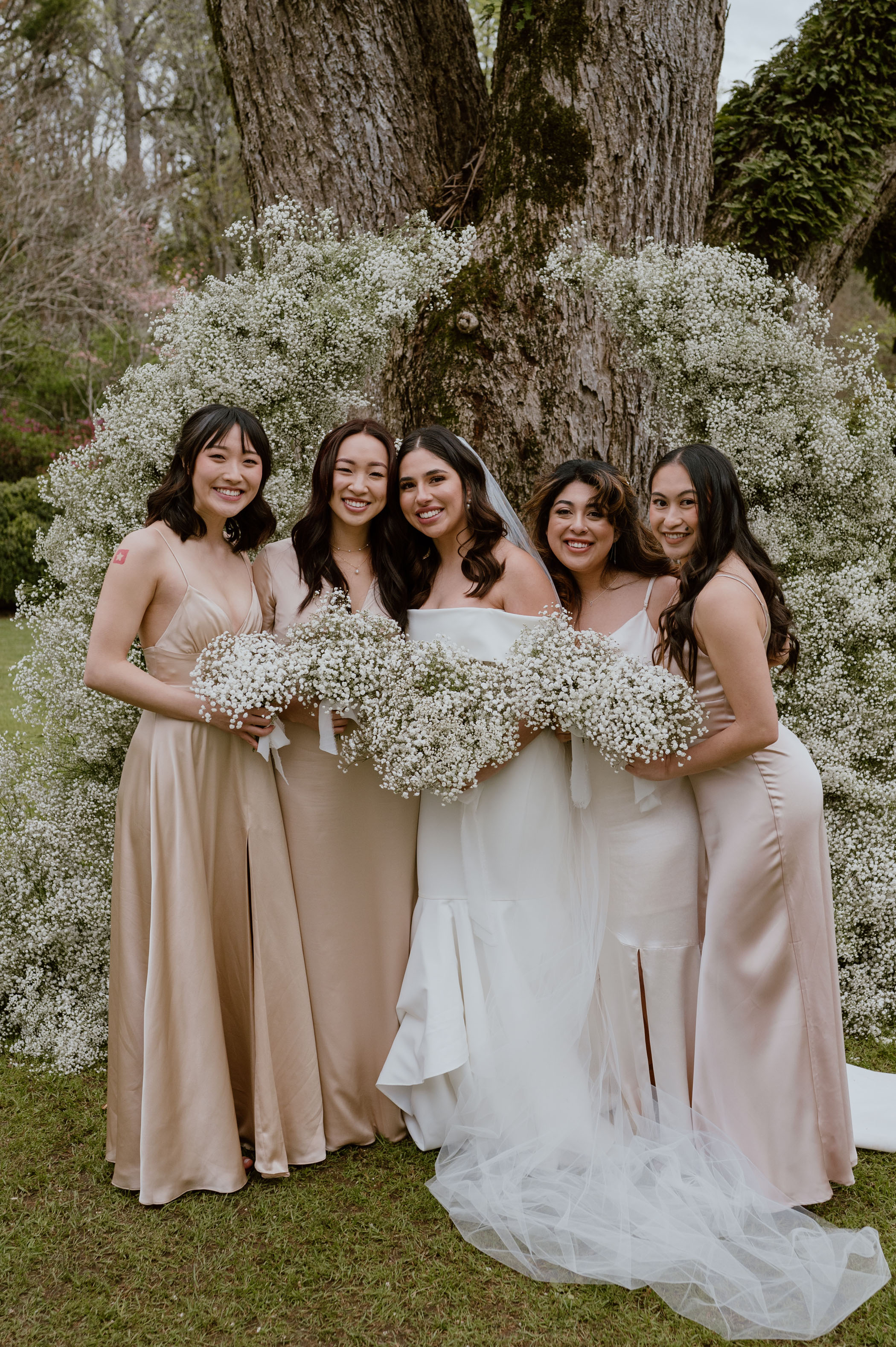 Minimalistic Baby's Breath Wedding at Meadowlark 1939 in Atlanta