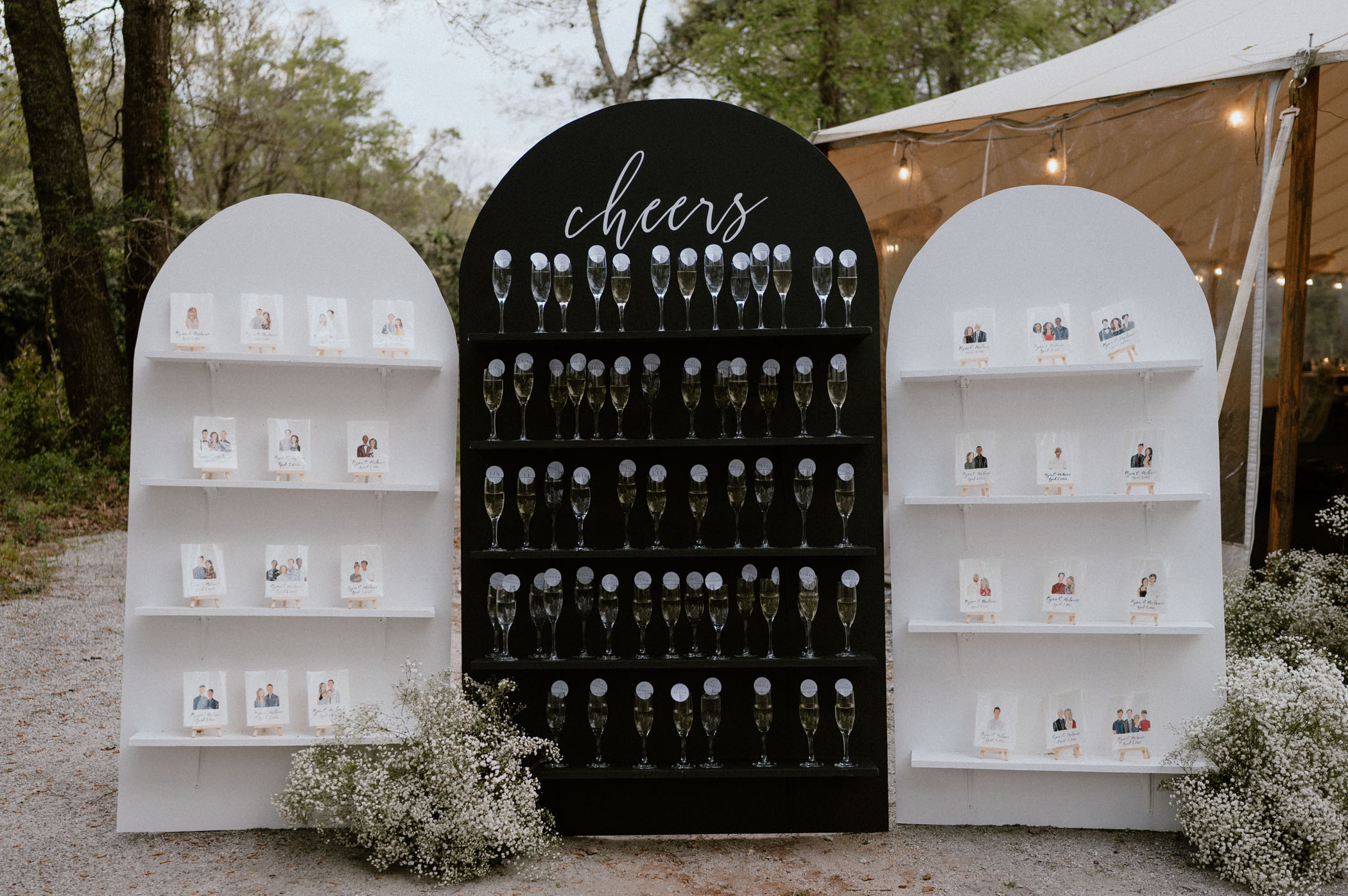 Minimalistic Baby's Breath Wedding at Meadowlark 1939 in Atlanta