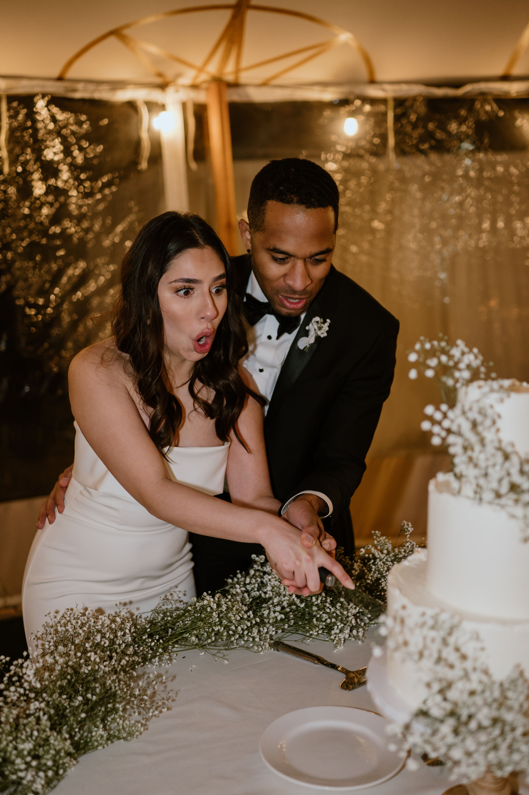 Minimalistic Baby's Breath Wedding at Meadowlark 1939 in Atlanta