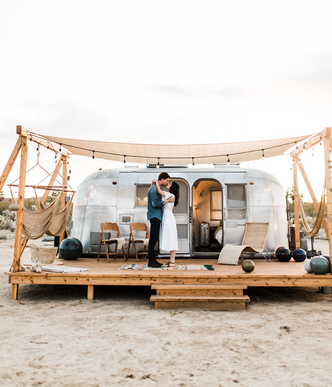 Joshua Tree Airstream trailer honeymoon destinations in the US